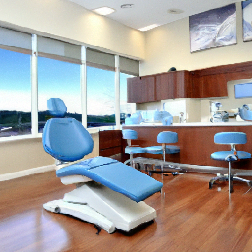 The flooring is a smooth, easy-to-clean material, and the furniture is sleek and ergonomic for both the patients and the dental staff. The reception area is equally modern, with a sleek desk and comfortable seating for patients to wait before their appointments. The waiting room features calming music playing softly in the background and a selection of magazines for patients to browse through.

Overall, the modern dental clinic interior exudes a sense of sophistication and cutting-edge technology, while also prioritizing patient comfort and relaxation. It is a space where patients can feel at ease knowing they are receiving the best possible care in a clean and welcoming environment.