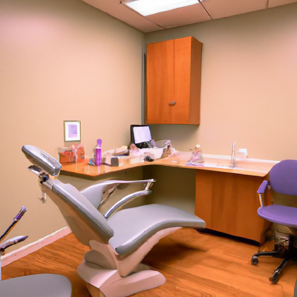 The reception area is equally modern and inviting, with a sleek desk and comfortable seating for patients. The walls are adorned with informational posters about dental health and the latest advancements in dentistry. A friendly receptionist greets patients as they enter, offering them water or coffee while they wait for their appointment. Throughout the clinic, there are state-of-the-art treatment rooms equipped with advanced equipment such as digital scanners, intraoral cameras, and 3D imaging technology. The dental team is highly trained and knowledgeable, providing patients with personalized care and treatment plans tailored to their specific needs. Overall, this modern dental clinic exudes a sense of innovation and excellence in dental care, setting a new standard for the industry. Patients can feel confident knowing they are receiving the best possible care in a comfortable and welcoming environment.