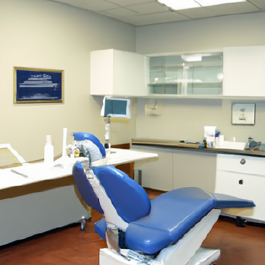 The reception area is equally modern, with a sleek desk and comfortable seating for patients. A large screen displays dental information and educational videos, while soft music plays in the background to create a calming atmosphere. The clinic also features a state-of-the-art sterilization room, where all instruments are thoroughly cleaned and sanitized to ensure the highest standards of hygiene. Overall, this modern dental clinic interior is designed to provide patients with a comfortable and stress-free experience, while also showcasing the latest advancements in dental technology. It is a place where patients can feel confident that they are receiving the best possible care in a clean and professional environment.