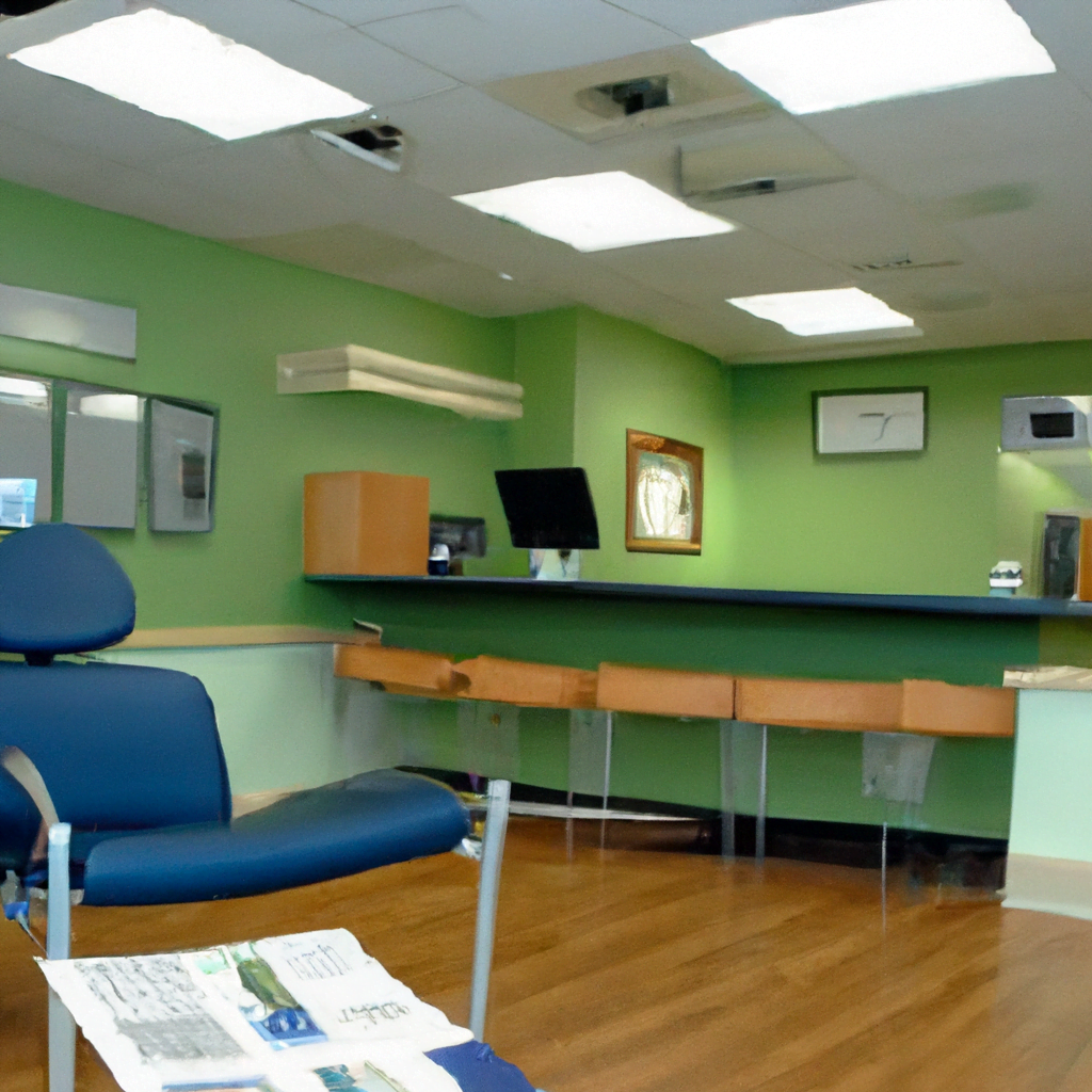 The reception area is equally sleek and inviting, with a modern design featuring comfortable seating, a stylish reception desk, and a large flat-screen TV displaying dental educational videos. The waiting area is adorned with tasteful decor and soothing music playing in the background, creating a calming atmosphere for patients as they wait for their appointments. The clinic also has state-of-the-art equipment such as digital scanners and 3D printers for creating custom dental prosthetics, showcasing the clinic's commitment to providing the best possible care for their patients. Overall, this modern dental clinic interior exudes a sense of sophistication and innovation, setting a new standard for dental practices in the industry. Patients can feel confident that they are receiving top-notch care in a comfortable and aesthetically pleasing environment.