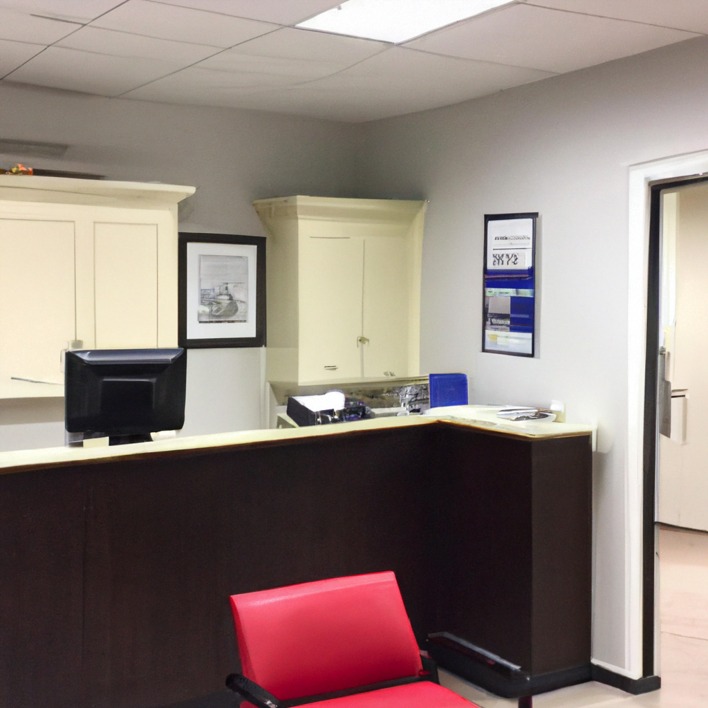 The reception area is equally sleek, with a modern desk and comfortable seating for patients. The front desk staff is friendly and efficient, helping patients check in and answer any questions they may have. The waiting area is spacious and inviting, with magazines and a television to keep patients entertained while they wait for their appointment. Overall, the modern dental clinic interior exudes a sense of sophistication and cutting-edge technology, creating a positive and reassuring experience for patients. The clean and calming atmosphere helps to alleviate any anxiety or fear associated with dental visits, making it a welcoming space for all who enter. This clinic sets a new standard for dental care, combining advanced technology with a warm and inviting environment to provide the best possible experience for patients.