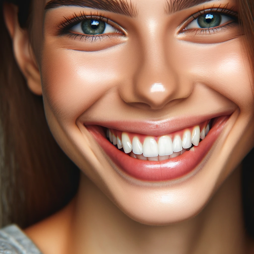 خنداننده with healthy teeth and beautiful