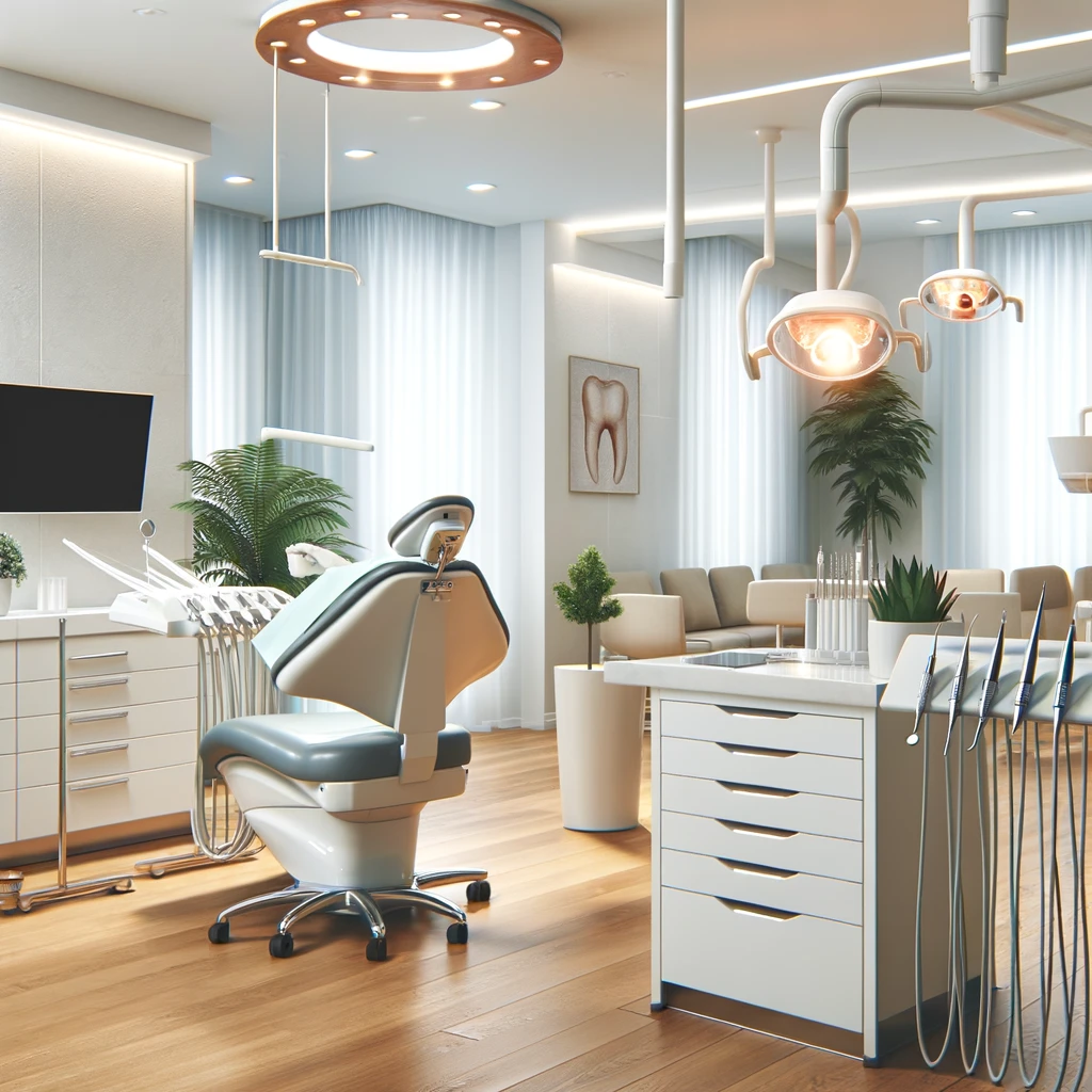 A dental clinic, modern, and professional