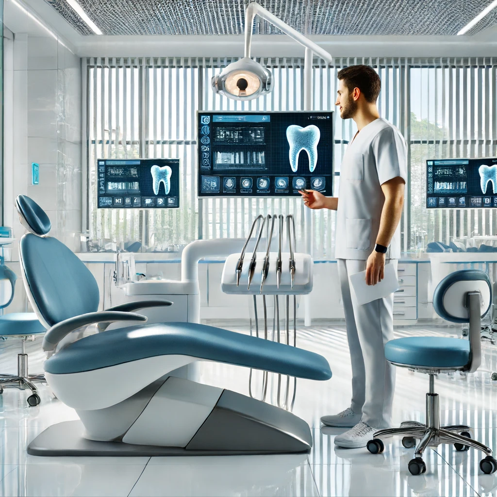 A modern dental clinic with advanced technology.