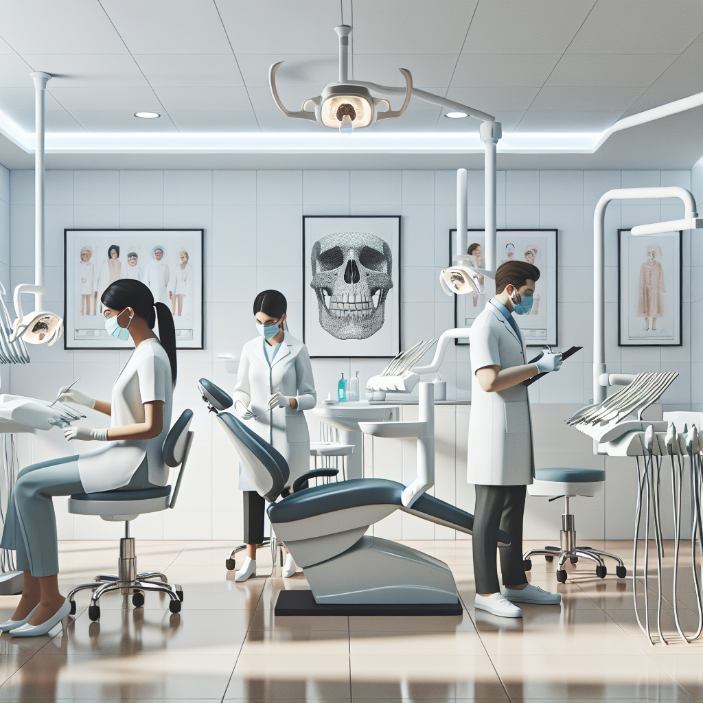 A modern dental clinic with professional staff.