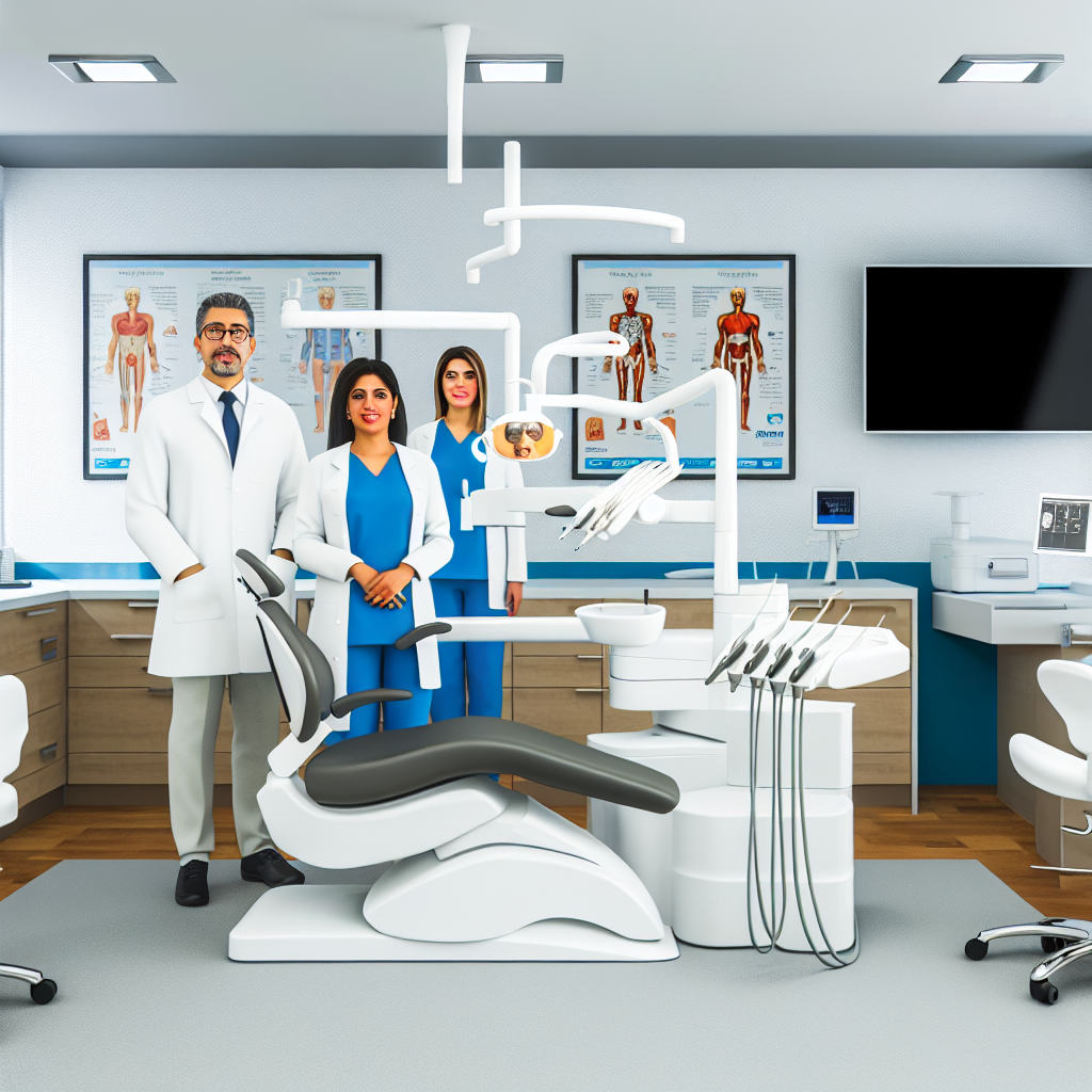 Dental clinic with modern equipment, advanced.