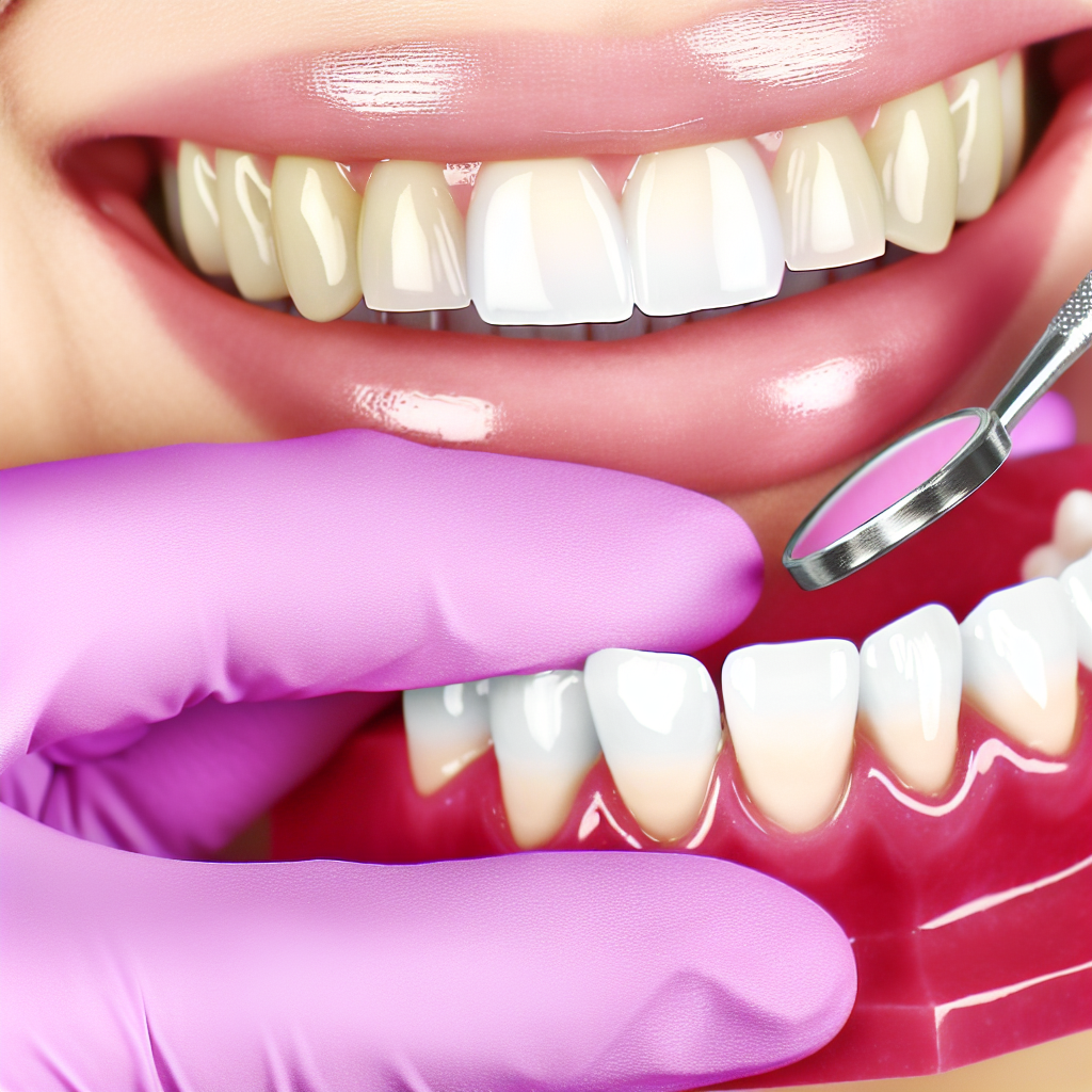 Smile, beautiful, teeth, laminate in the clinic.