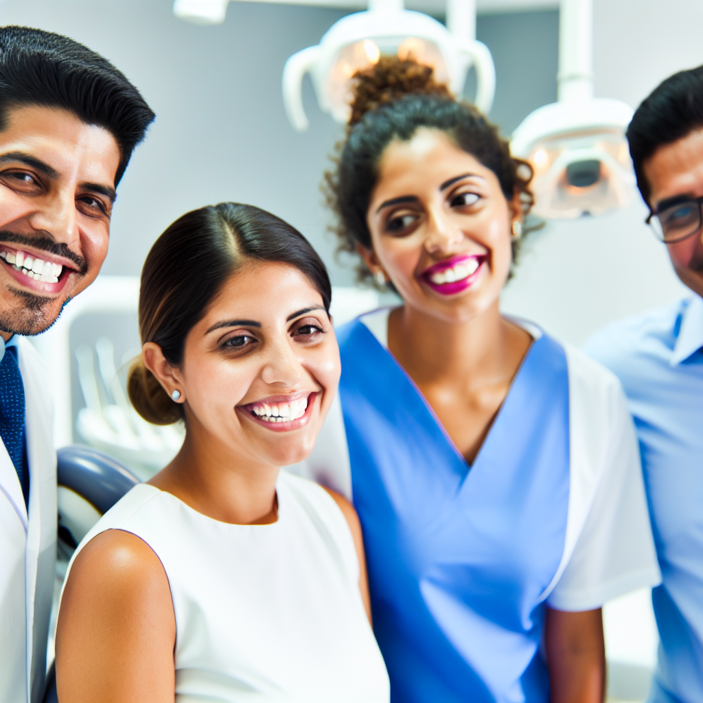 An expert team of dentist with smile brilliant patients.